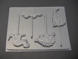 605 Dinosaur Chocolate or Hard Candy Lollipop Mold